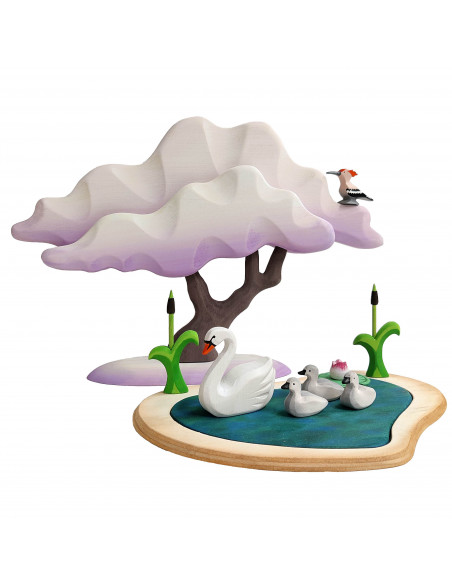 Winterse japanse esdoorn boom