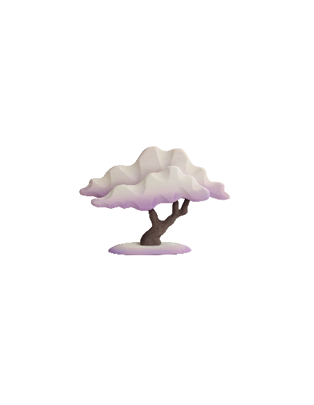 Winterse japanse esdoorn boom