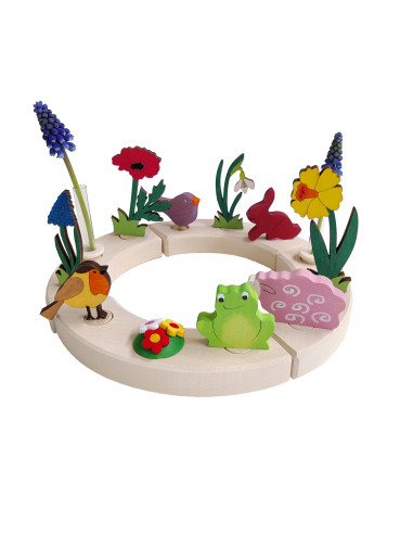 Liggend schaap steker voor verjaardagsring