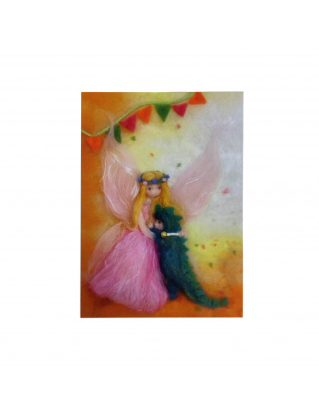 Ansichtkaart feest fee Het Wol Feetje