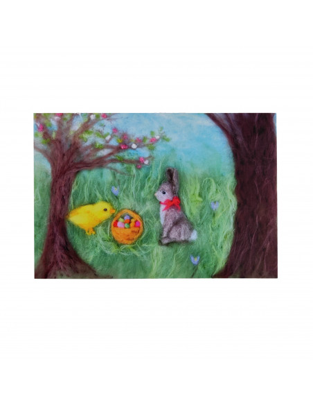 Ansichtkaart pasen Het Wol Feetje