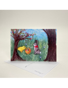 Ansichtkaart pasen Het Wol Feetje 2