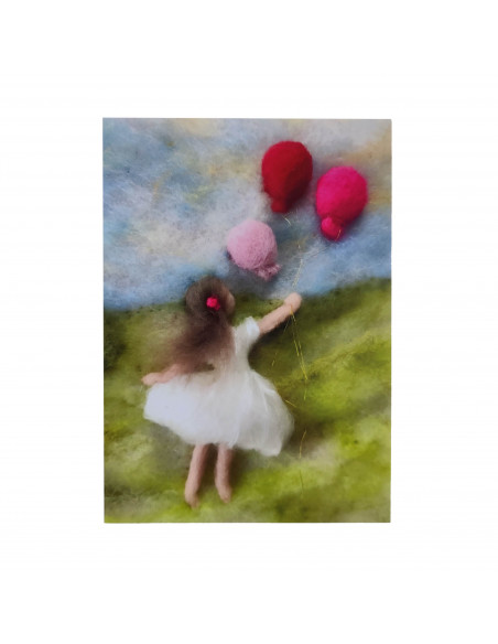 Ansichtkaart ballonnen Het Wol Feetje