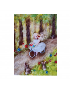 Ansichtkaart fietstocht Het Wol Feetje