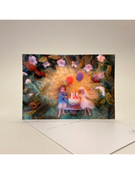 Ansichtkaart verjaardagsfeestje Het Wol Feetje