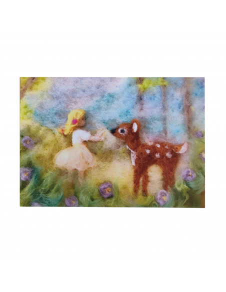 Ansichtkaart zomerweide Het Wol Feetje