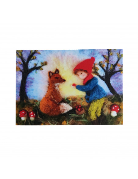 ansichtkaart herfst vos ansichtkaart herfst vos