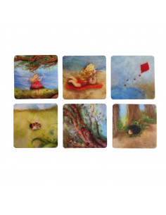 Seizoenstafel kaartjes set zomer