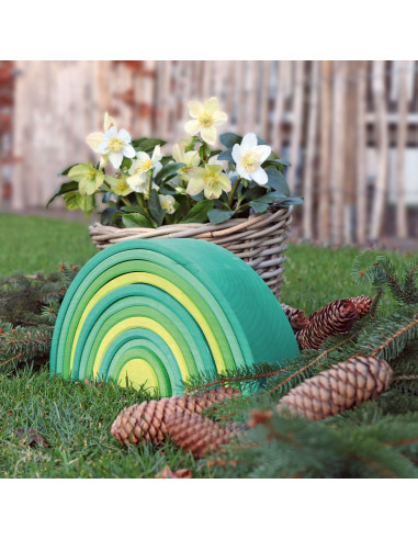 Regenboog groen donker