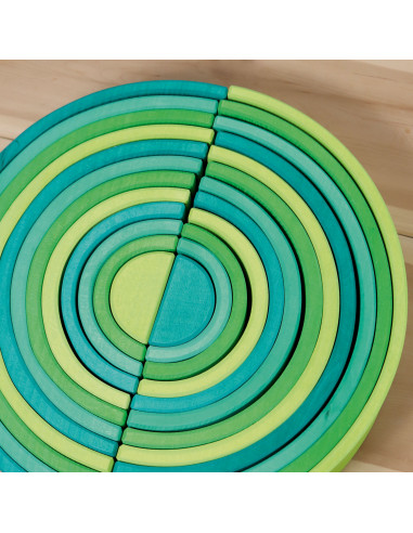 Regenboog groen donker