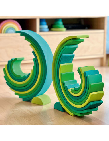 Regenboog groen donker