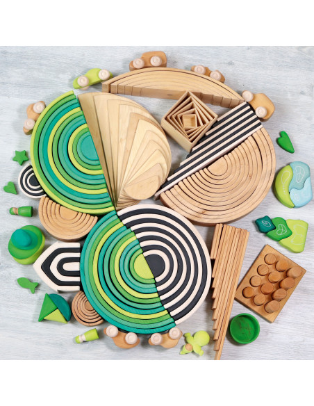 Regenboog groen donker