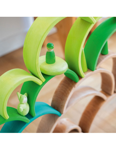 Regenboog groen donker