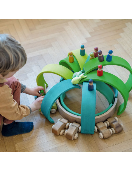 Regenboog groen donker