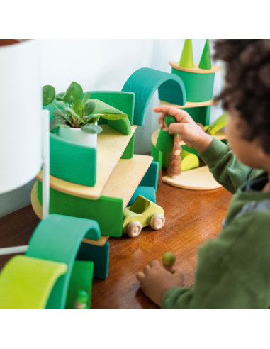 Regenboog groen donker