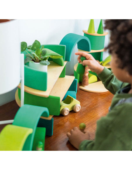 Regenboog groen donker