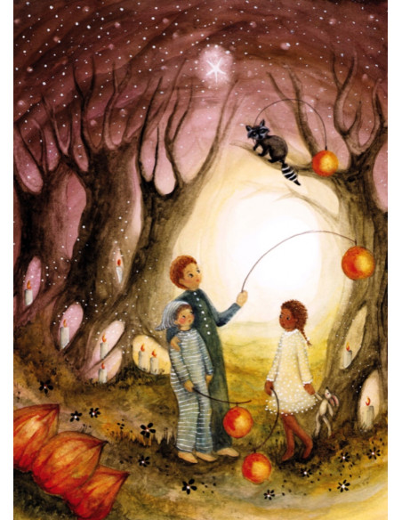 Ansichtkaart Lampion bijdehansje