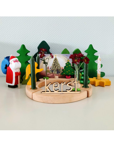 Ansichtkaart Kerstboom Bijdehansje