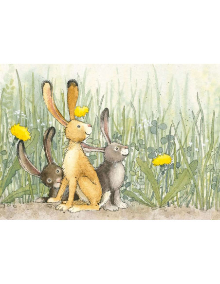 Ansichtkaart (paas)hazen Sanne Dufft