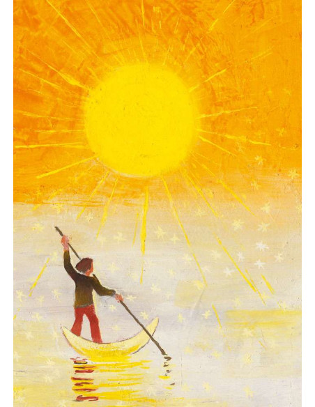 Ansichtkaart gondelier Christiane Lesch