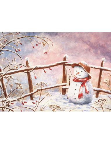 Ansichtkaart sneeuwpop Raphaela Berendt
