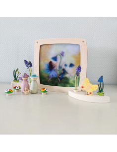 Lente bloemen plaat voor seizoenslamp Het Wol Feetje 2