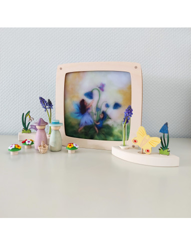 Lente bloemen plaat voor seizoenslamp Het Wol...