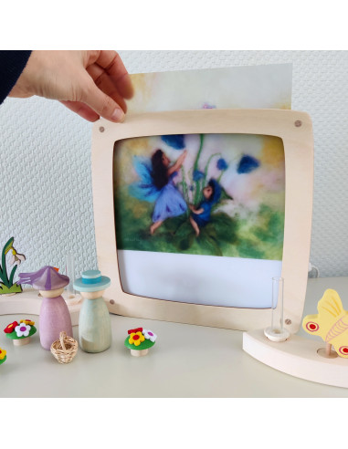 Lente bloemen plaat voor seizoenslamp Het Wol...