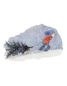 Ansichtkaart kerstboom Sanne Dufft