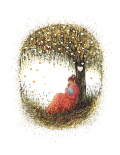 Ansichtkaart moederliefde Bijdehansje