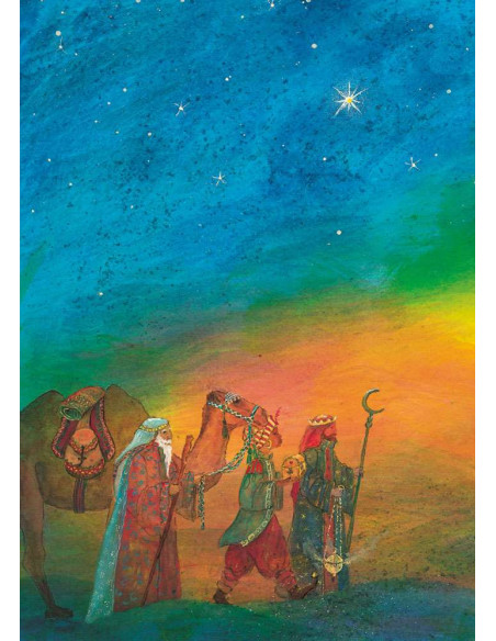 Ansichtkaart drie wijzen Daniela Drescher