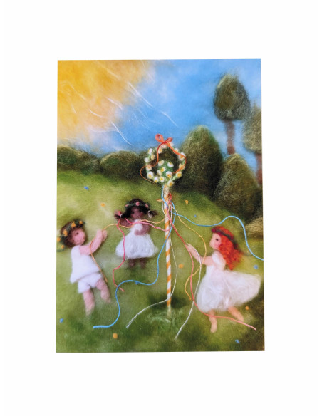 Ansichtkaart meiboom Het Wol Feetje