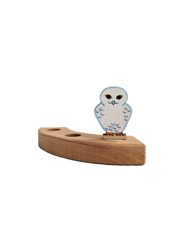 Sneeuwuil steker voor verjaardagsring