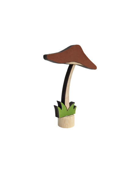 Bruine paddestoel steker