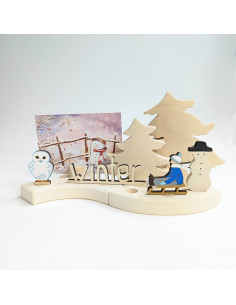 Ansichtkaart sneeuwpop Raphaela Berendt 2