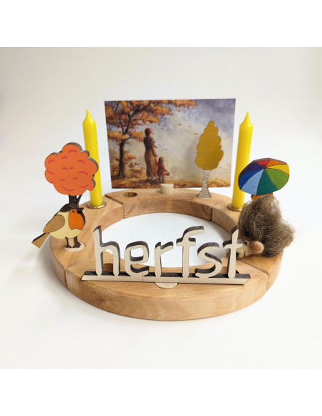 Ansichtkaart herfstblad Raphaela Berendt