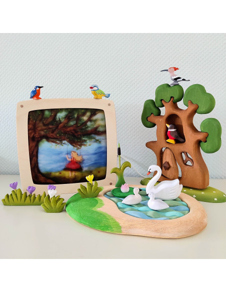 Zomer schommel plaat voor seizoenslamp Het Wol Feetje