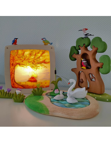 Zomer schommel plaat voor seizoenslamp Het Wol...