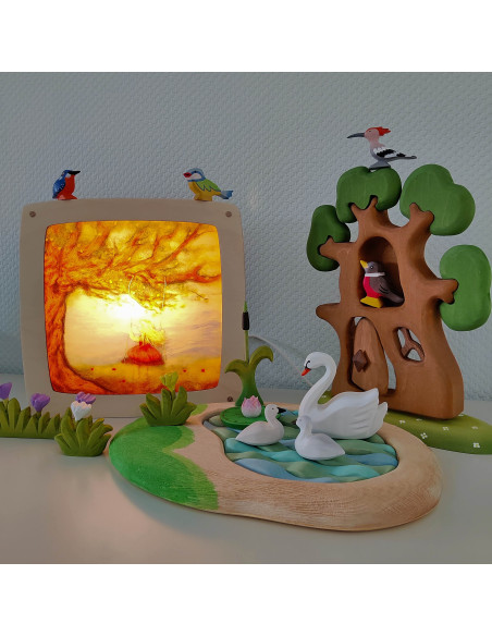 Zomer schommel plaat voor seizoenslamp Het Wol Feetje