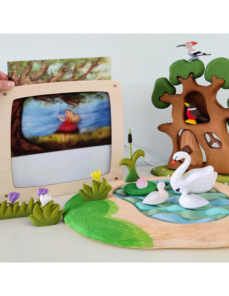 Zomer schommel plaat voor seizoenslamp Het Wol Feetje