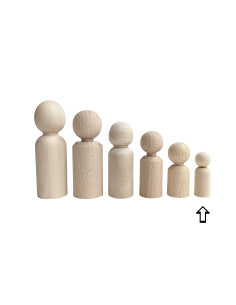Peg doll recht 41 mm 2
