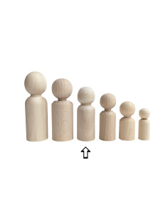 Peg doll recht 70 mm 2