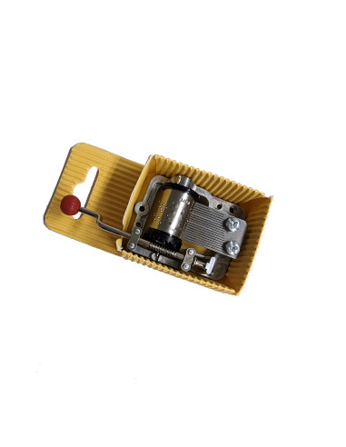 Muziekdoosje daar wordt aan de deur geklopt