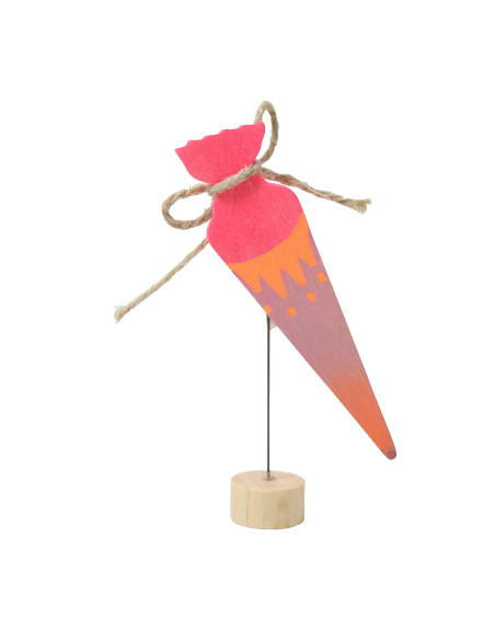 Roze snoepzak steker