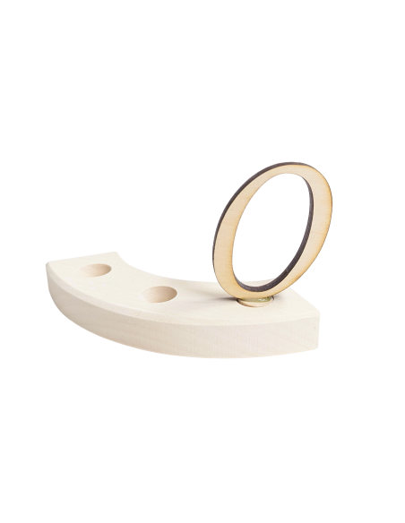 Cijfer 0 naturel steker