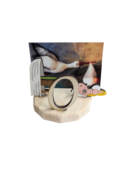 Cijfer 0 naturel steker