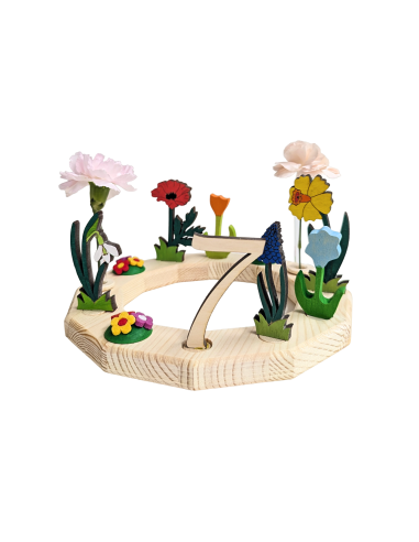 Cijfer 7 naturel steker