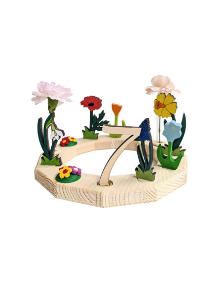 Cijfer 7 naturel steker