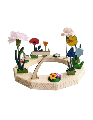 Cijfer 7 naturel steker