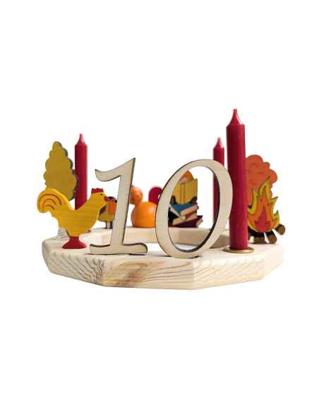 Cijfer 1 naturel steker